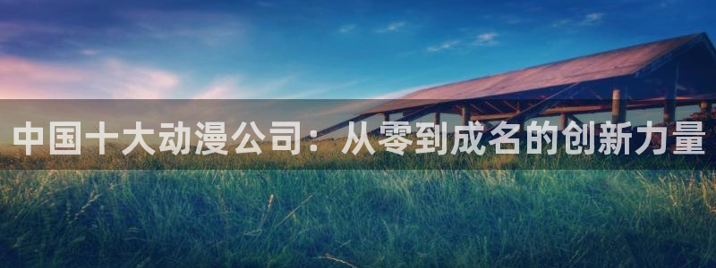 omofun官方版入口：中国十大动漫公司：从零到成名的创新力量